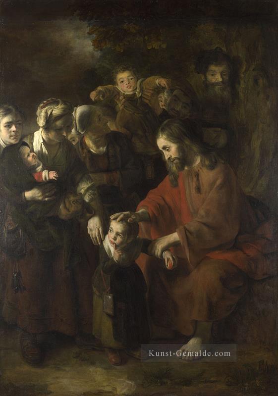 Christus segnet die Kinder Barock Nicolaes Maes Ölgemälde